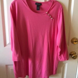 Pink top. Plus size